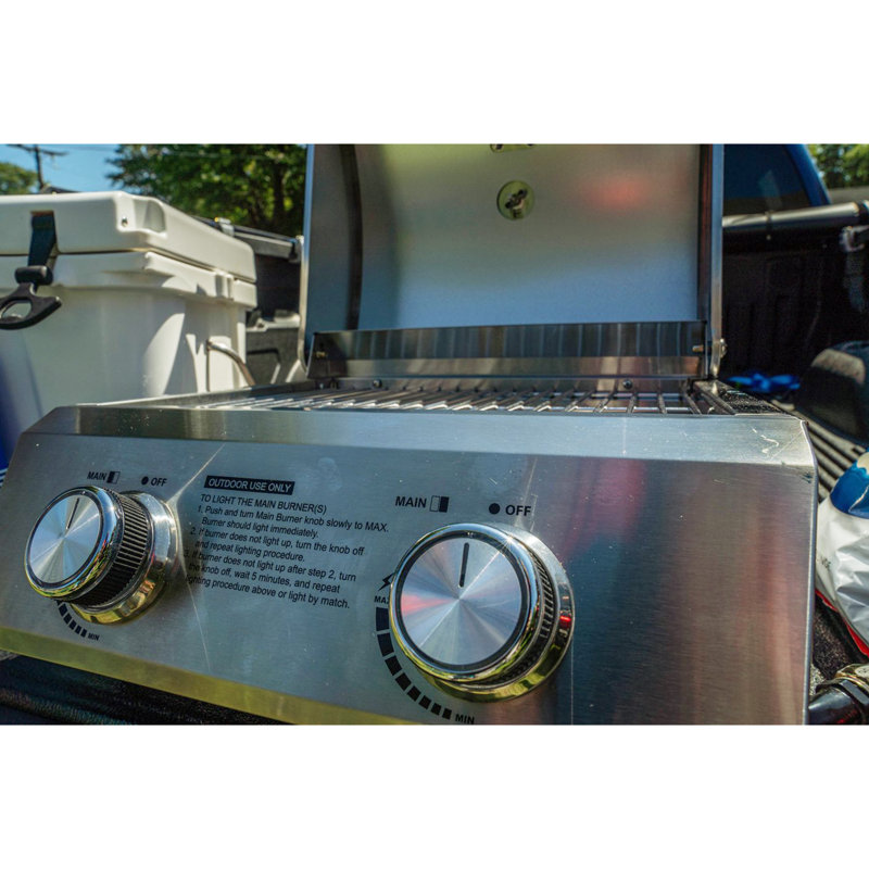 Monument Grills Tabletop Propane Gas Grill Stainless for Portable